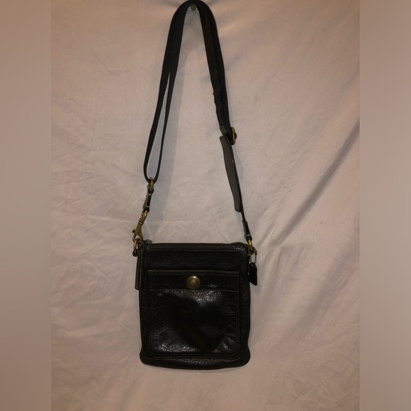 Coach crossbody black leather bag - Picture 2 of 4